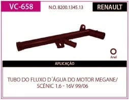 TUBO REFR MEGANE - SCÉNIC 1.6 16V 99/06