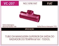 TUBO REFR TEMPRA 8/16V (KIT VERAO)