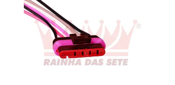 Chicote E Tomadas 6 Vias Bico injeção - Trava Eletr - Lant traseiro