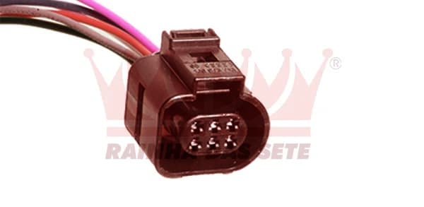 Chicote E Tomadas 6 Vias Corpo Borb Gol - Fox - Golf - UP - Polo