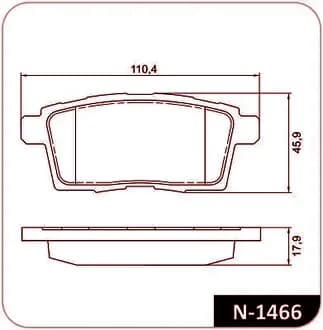 Pastilha de freio Past freio traseiro Edge 3.5L V6 08/...
