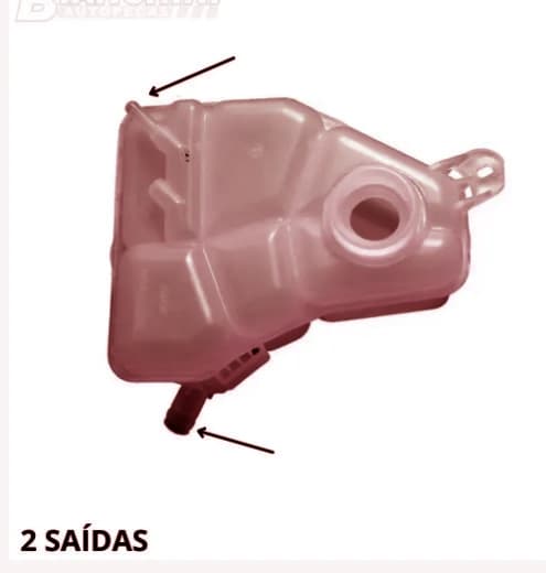 Reservatorio Radiador Reserv Rad Fiesta 02/10 - EcoSport 03/12 (2 SAIDAS)