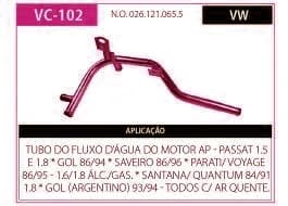 Tubo Refrigeraçao Refr Gol - Passat - Santana - Voyage com AR Qnt