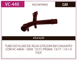Tubo Refrigeraçao Refr Onix - Prisma 1.0/1.4 13/19 Flex